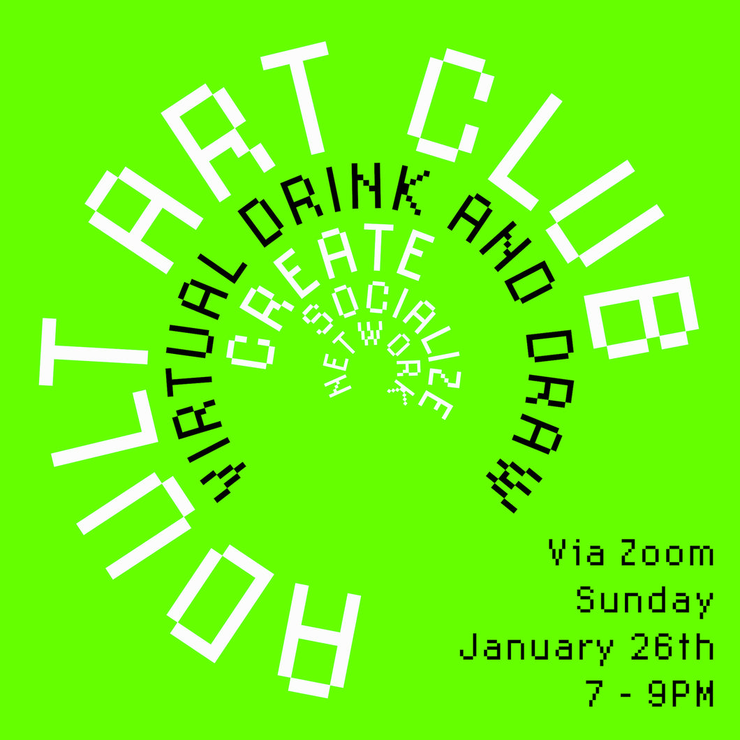 Adult Art Club - Virtual Drink and Draw, Jan. 26th